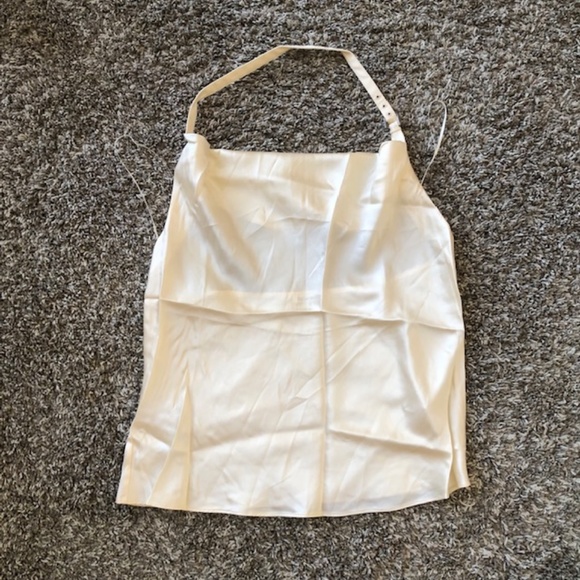 Reformation Maeve Silk Top Fior Di Latte Sz Medium - Picture 3 of 6